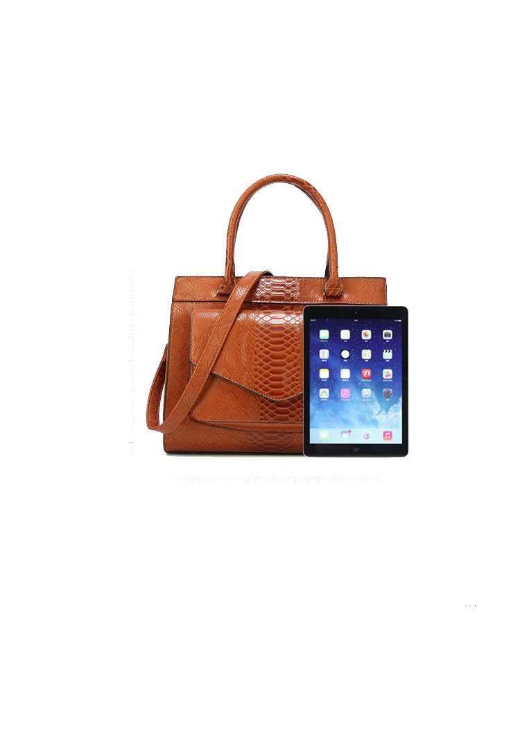 Leather Phone Bag with Streamlined Detail