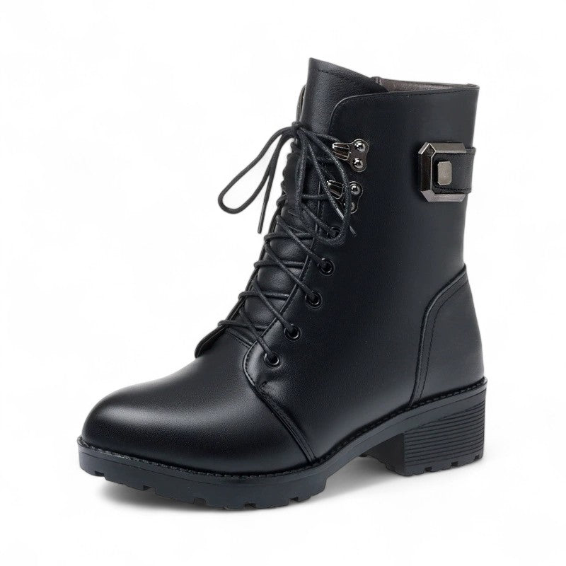 Essential Wool-Lined Black Booties