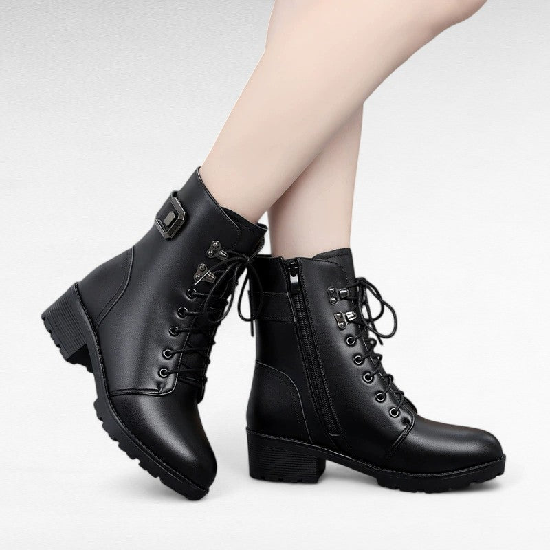 Essential Wool-Lined Black Booties