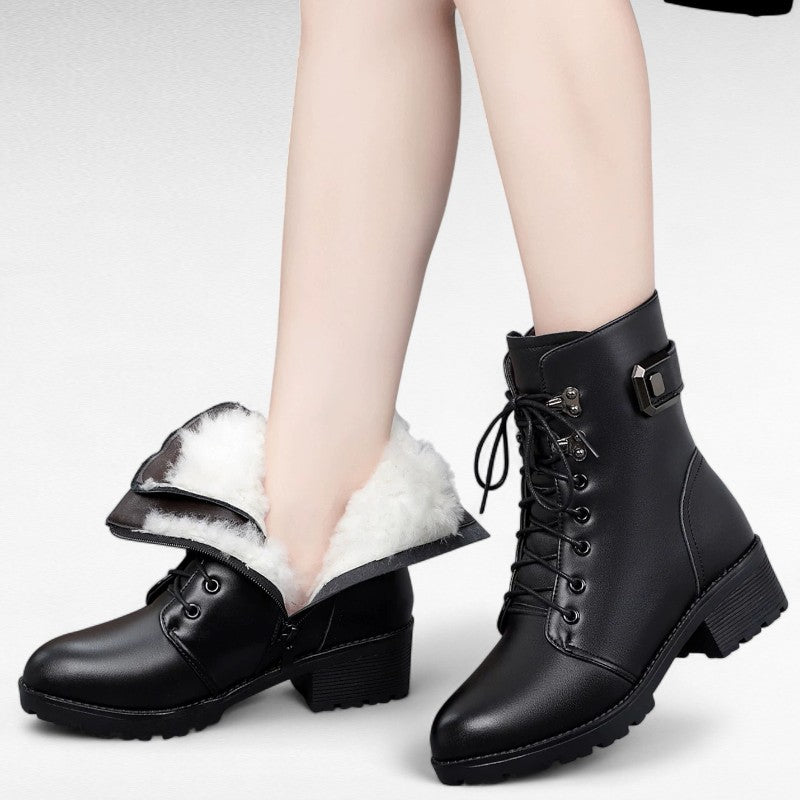 Essential Wool-Lined Black Booties