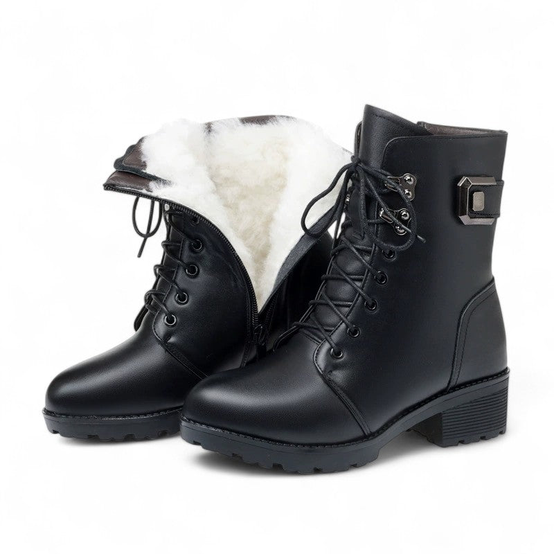Essential Wool-Lined Black Booties