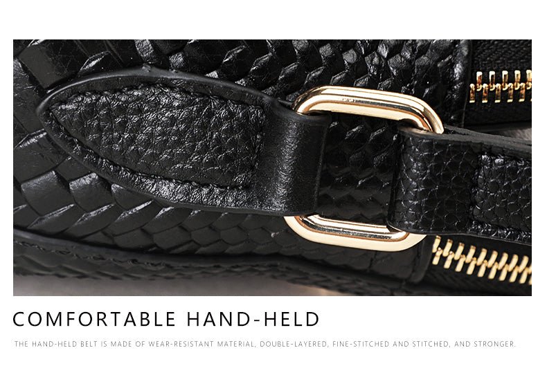 Contemporary Crossbody Bag in Genuine Leather