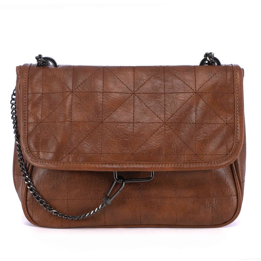 Quilted Crossbody Bag in PU Leather