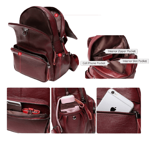 Commuter Genuine Leather Backpack