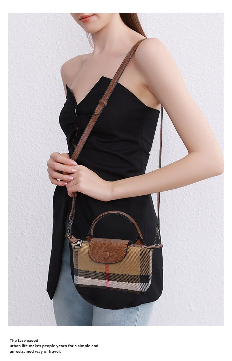 Statement Genuine Leather Crossbody Bag