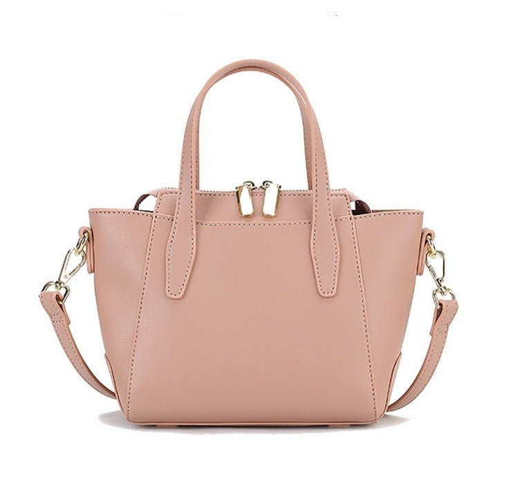 Leather Tote Bag with Minimalist Detail
