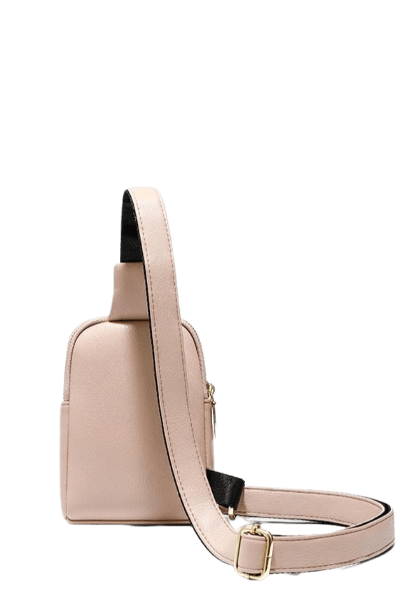 Quilted Synthetic Leather Chest Bag
