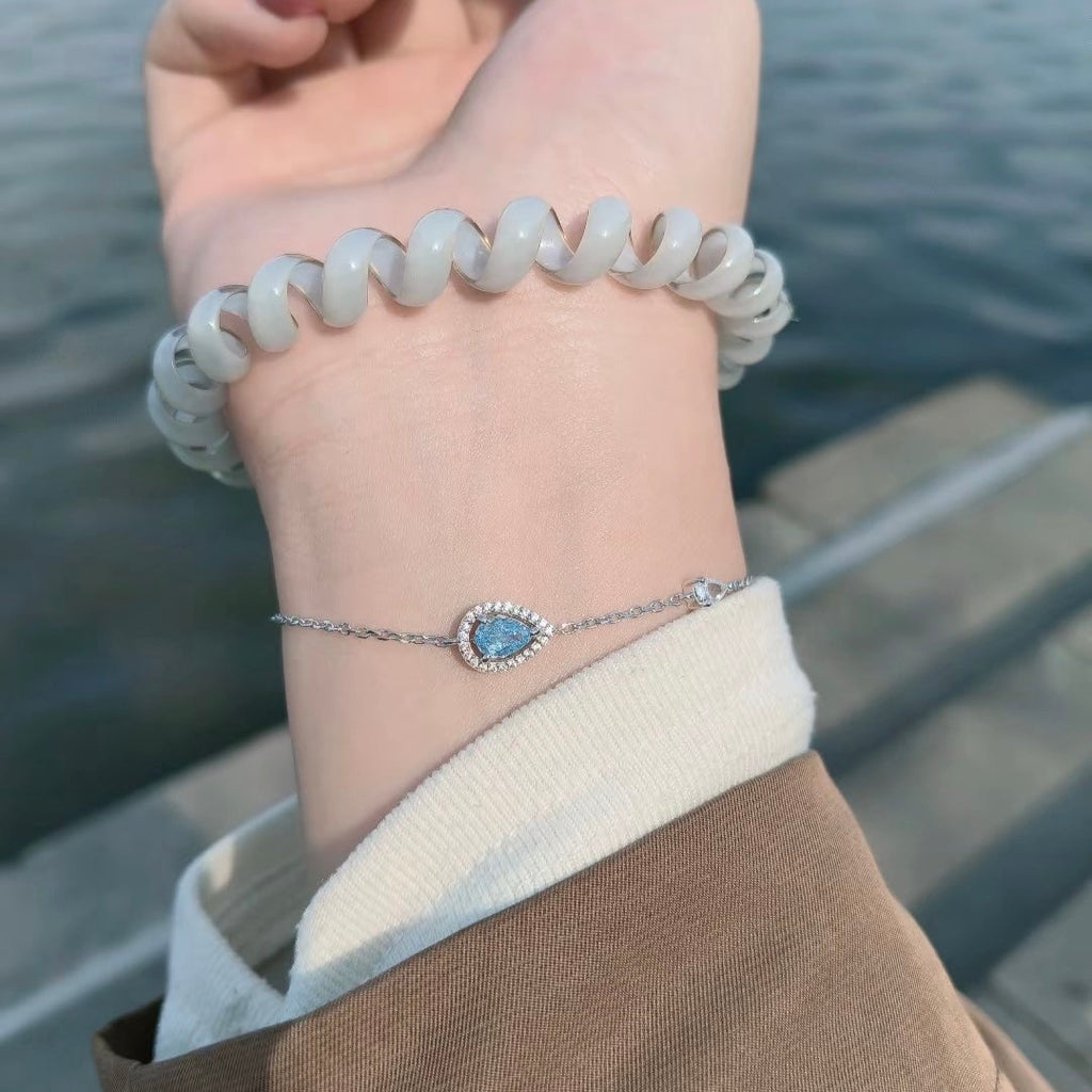 Sterling Silver Bracelet with Mermaid Detail