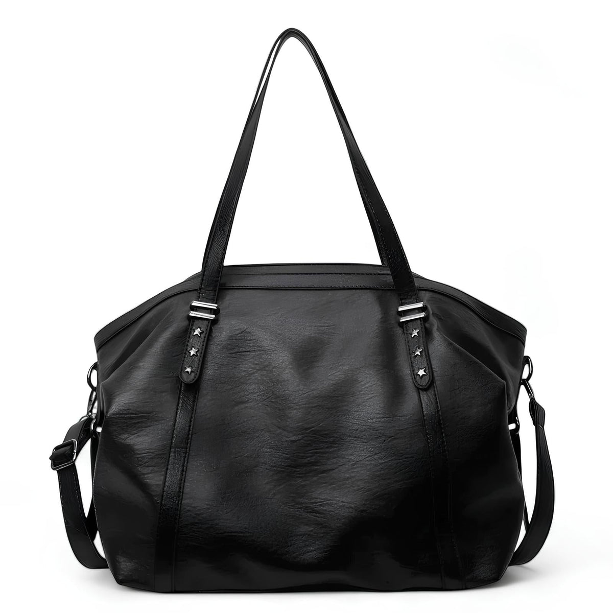 Signature Large Structured Leather Bag