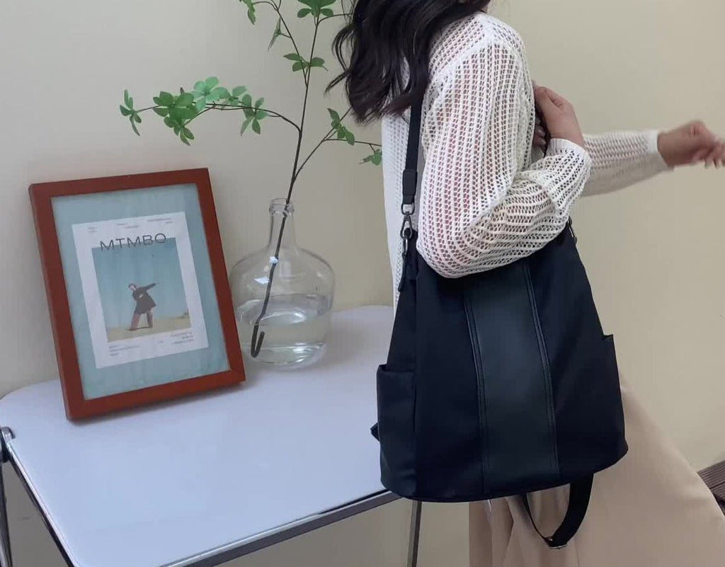 Statement Backpack in Oxford Cloth