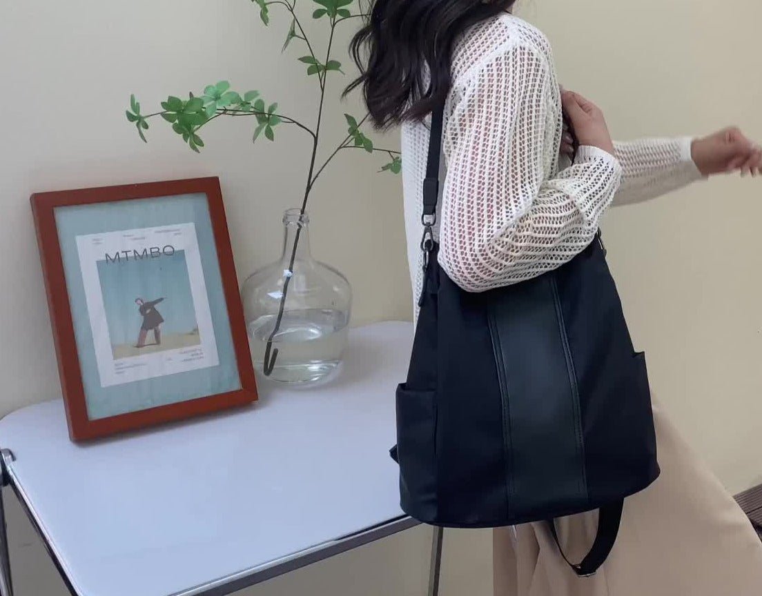 Statement Backpack in Oxford Cloth