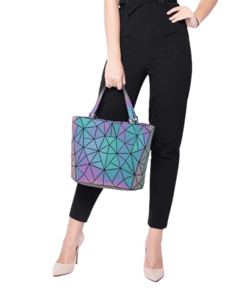 Geometric Messenger Bag