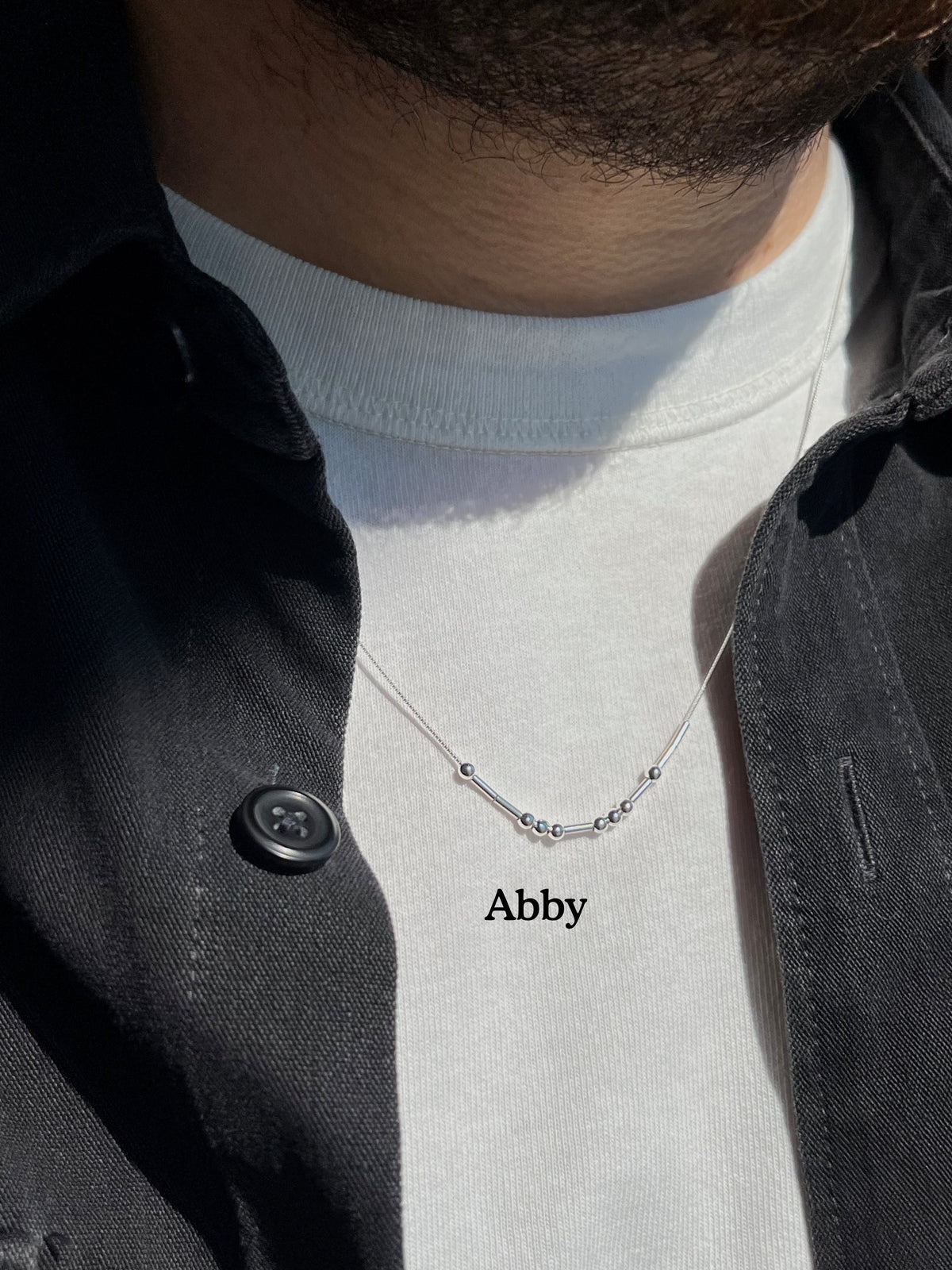 Morse Code Necklace - A Message Between Us