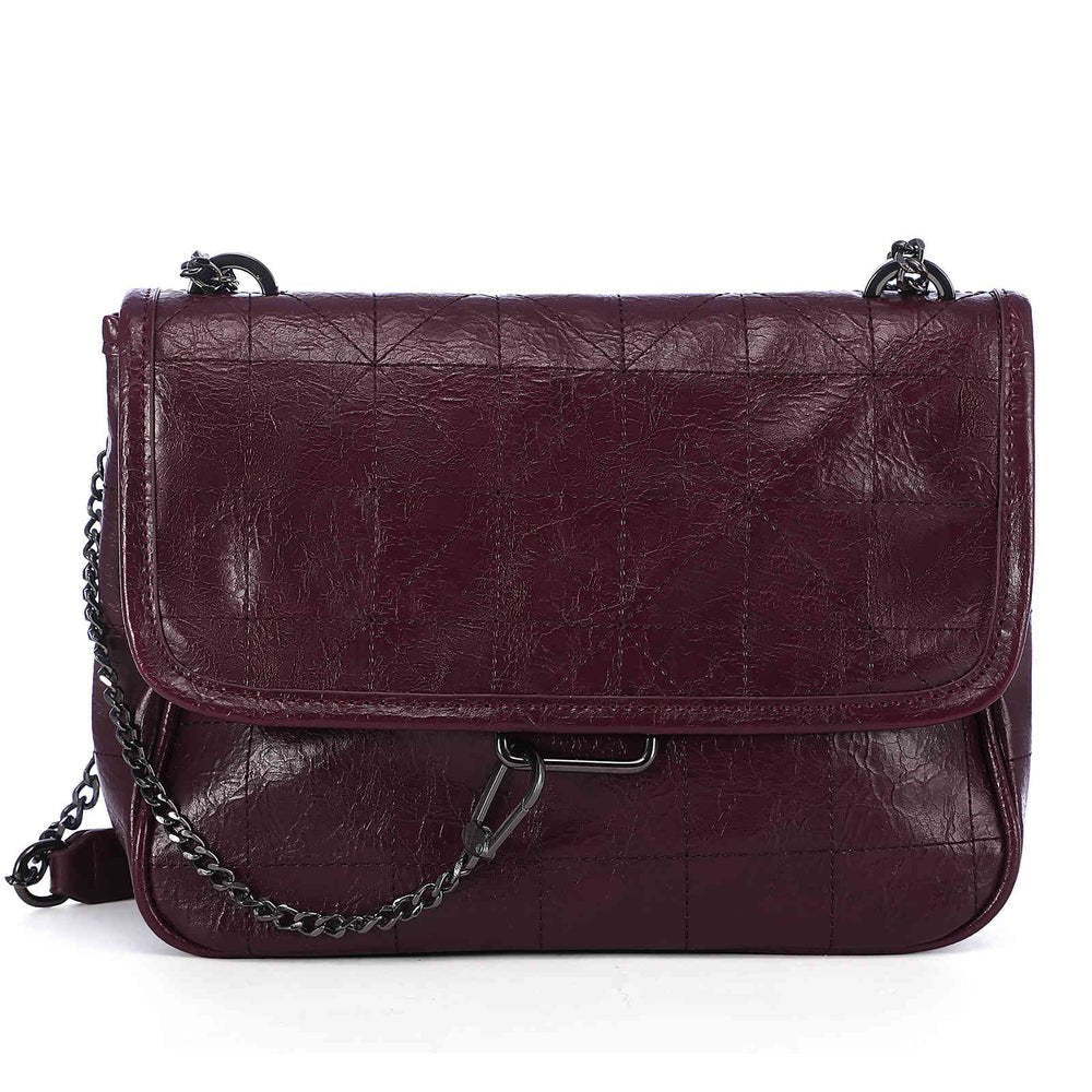 Quilted Crossbody Bag in PU Leather