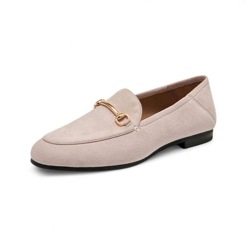 Essential Suede Loafers with Metal Hardware