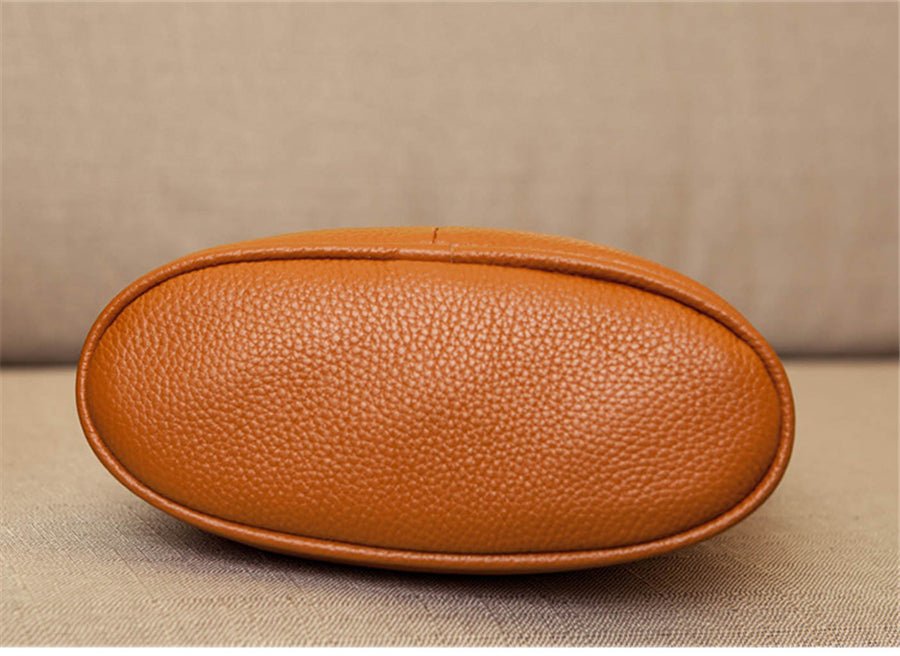 Genuine Leather Crossbody Bag with Mini Detail