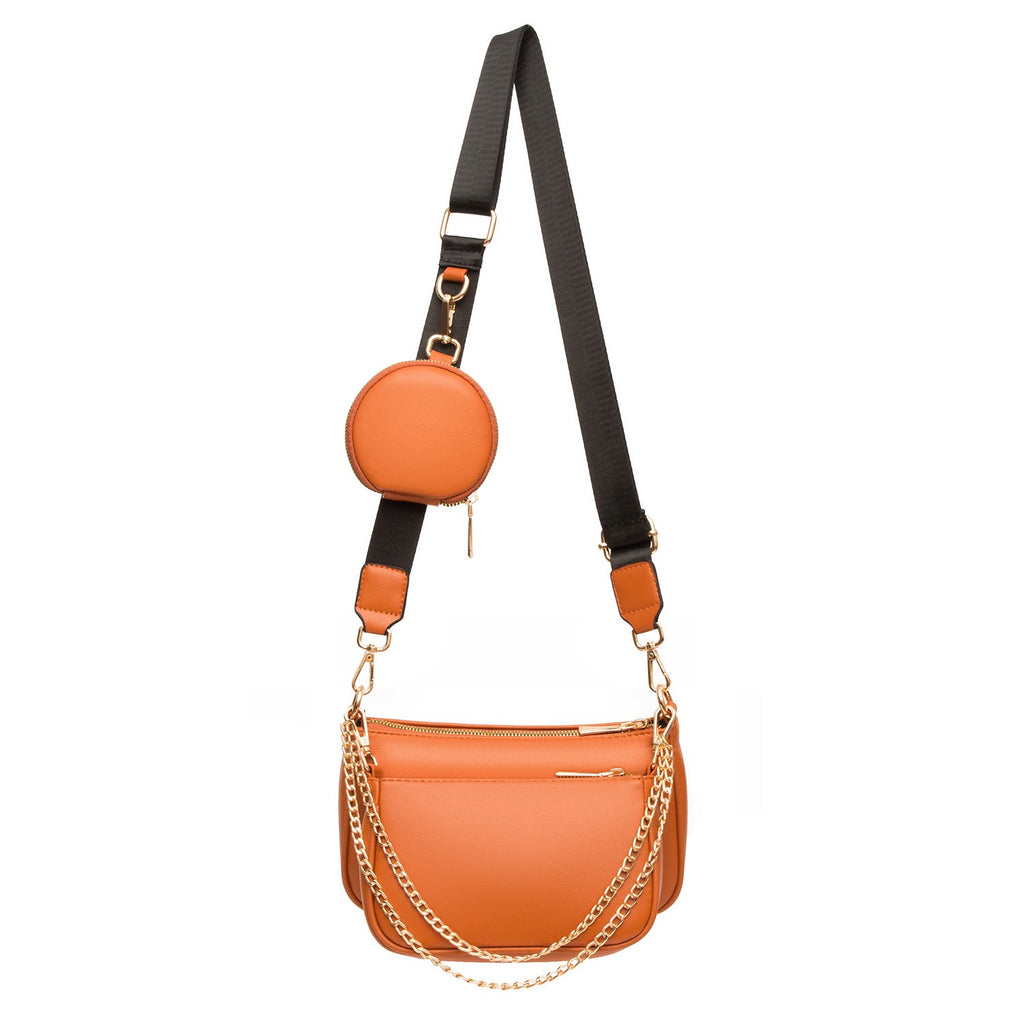 Croc-Effect Crossbody Bag