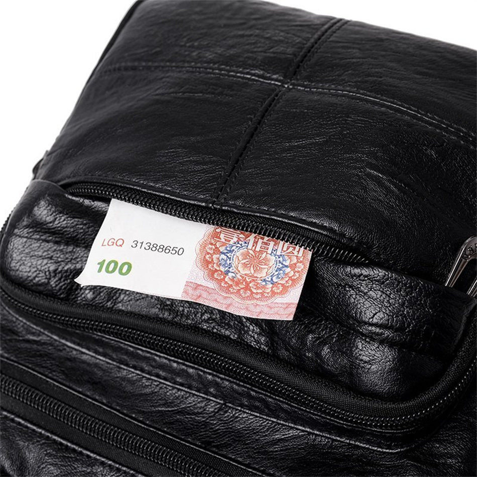 PU Leather Backpack with Refined Detail