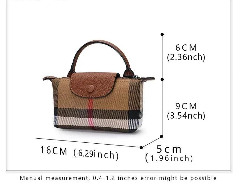 Statement Genuine Leather Crossbody Bag