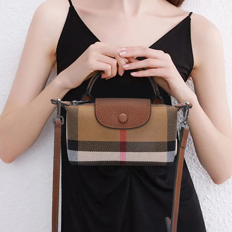 Statement Genuine Leather Crossbody Bag