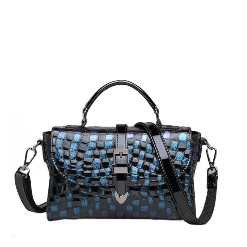 Genuine Leather Crossbody Bag with Urban Detail