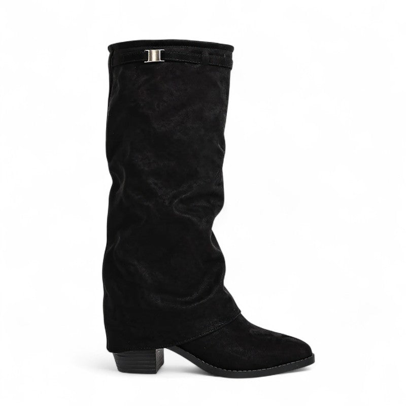The Everyday Hemmed Fabric Western Boots