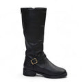 Essential Flat Tall Boots with Zip Closure