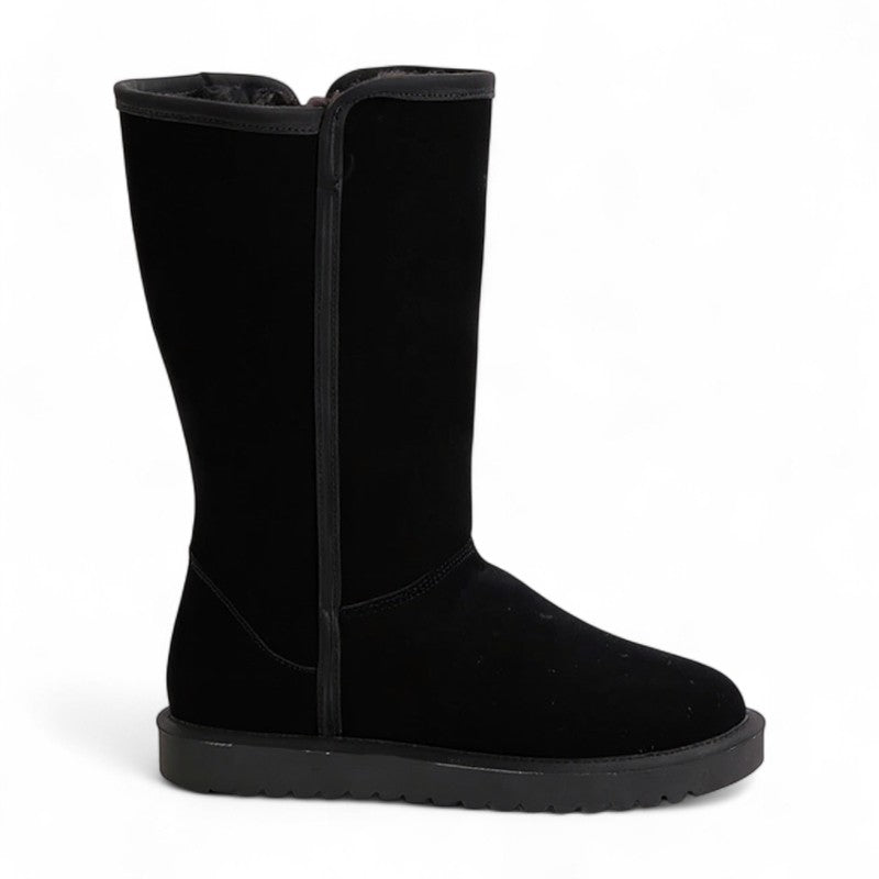 Effortless Cyrena Shearling-Lined Winter Boots with Zip