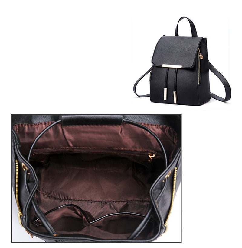 PU Leather Backpack with Everyday Detail