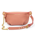 Genuine Leather Chest Bag with Statement Detail