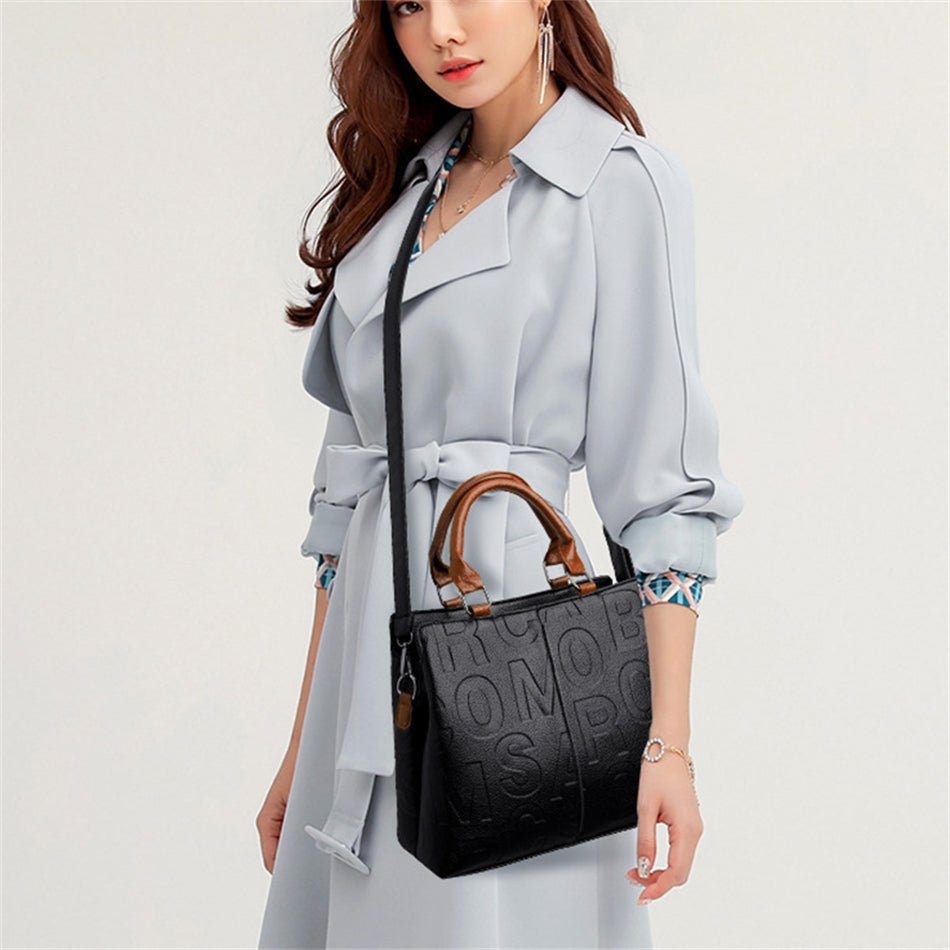 Modern Tote Bag in Leather