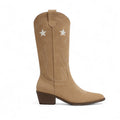 Essential Wide-Calf Suede-Style Western Boots