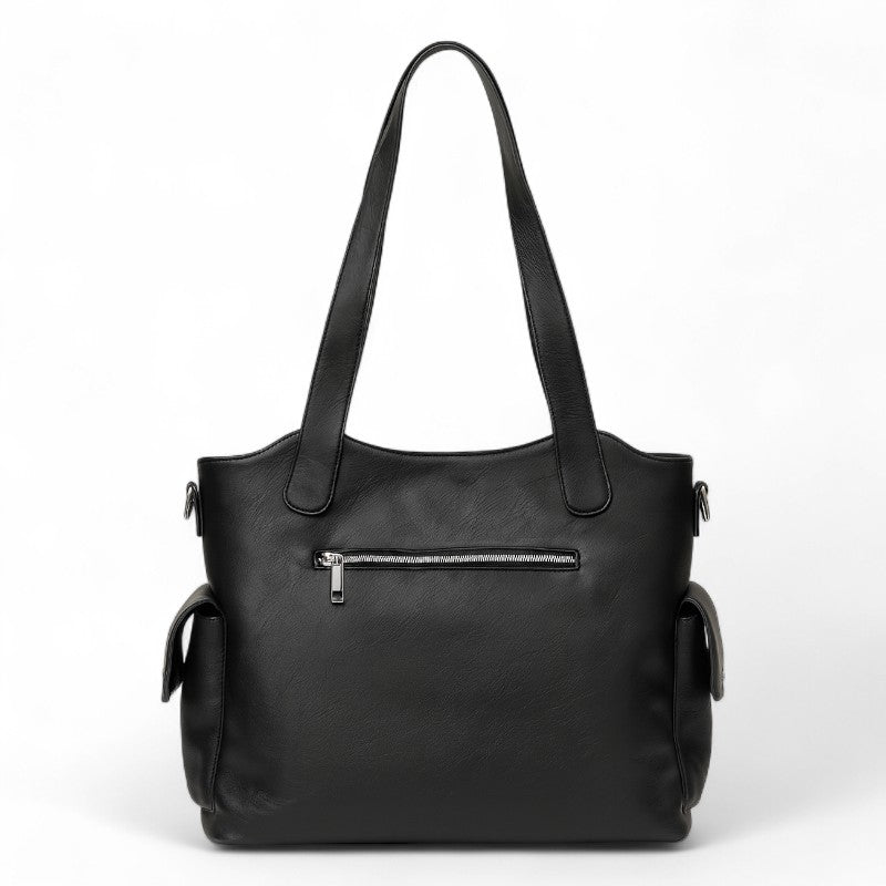 Weekend-Ready Zip-Top Shoulder Bag