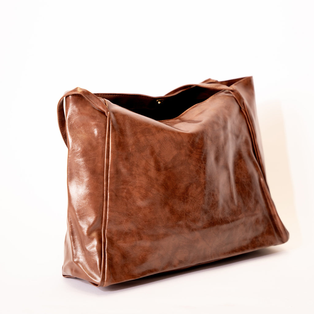 The Everyday Leather Crossbody in Brown