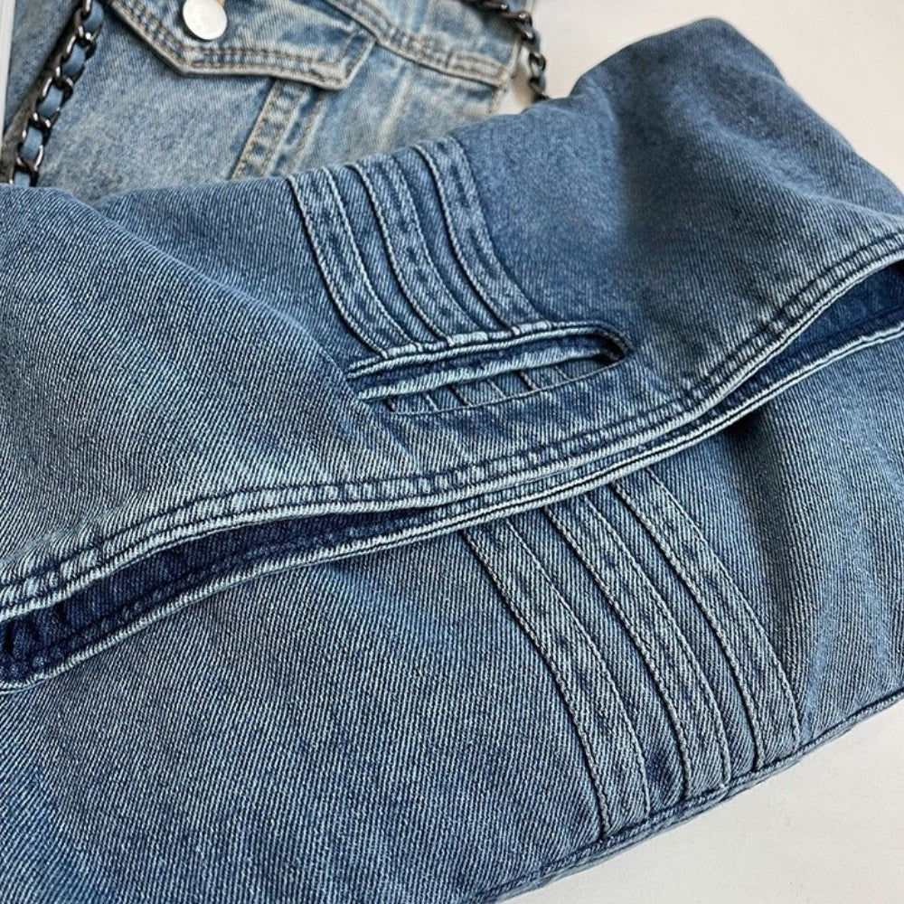 City-Ready Amabel Denim Crossbody Bag