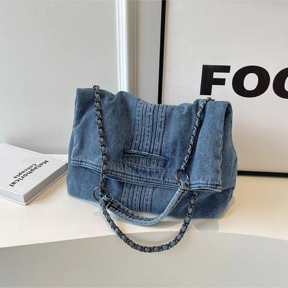 City-Ready Amabel Denim Crossbody Bag