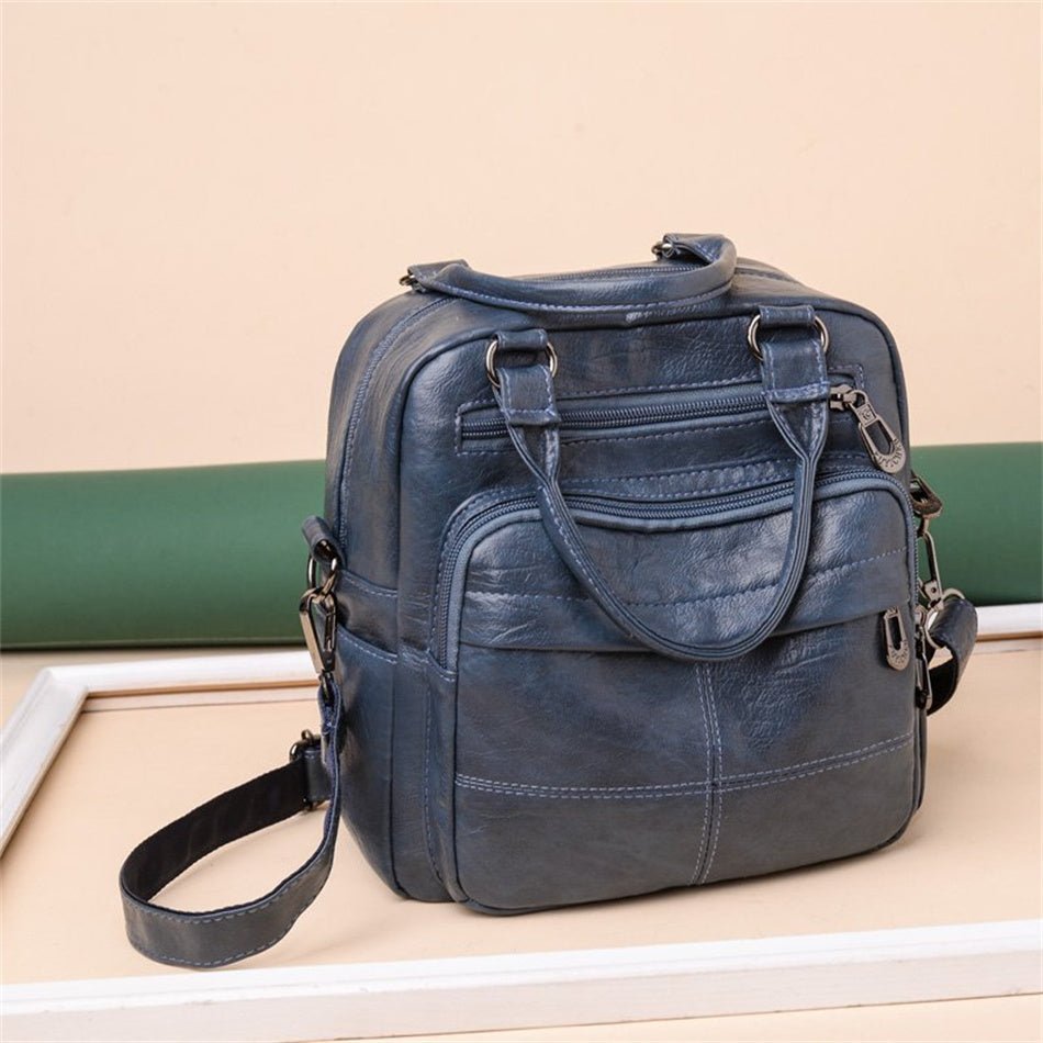PU Leather Backpack with Refined Detail