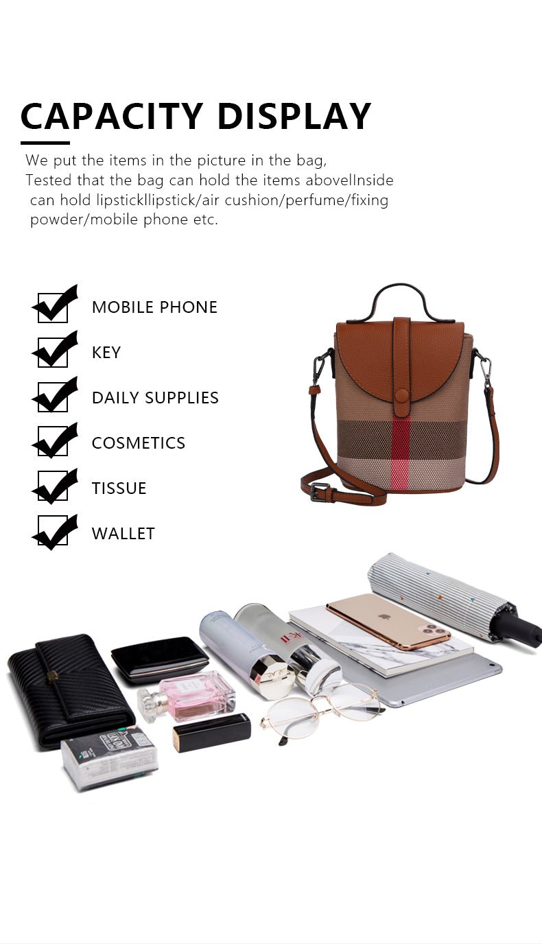 Lattice Genuine Leather Crossbody Bag