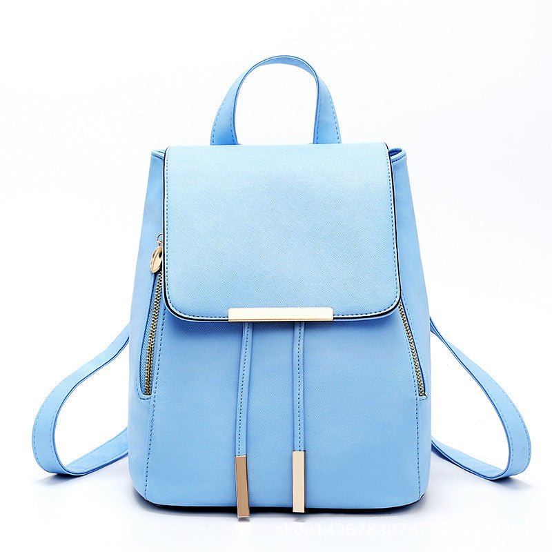 PU Leather Backpack with Everyday Detail