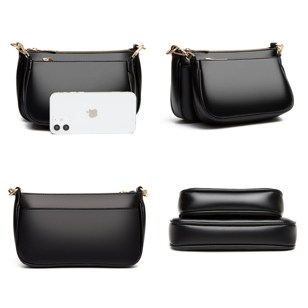 Croc-Effect Crossbody Bag
