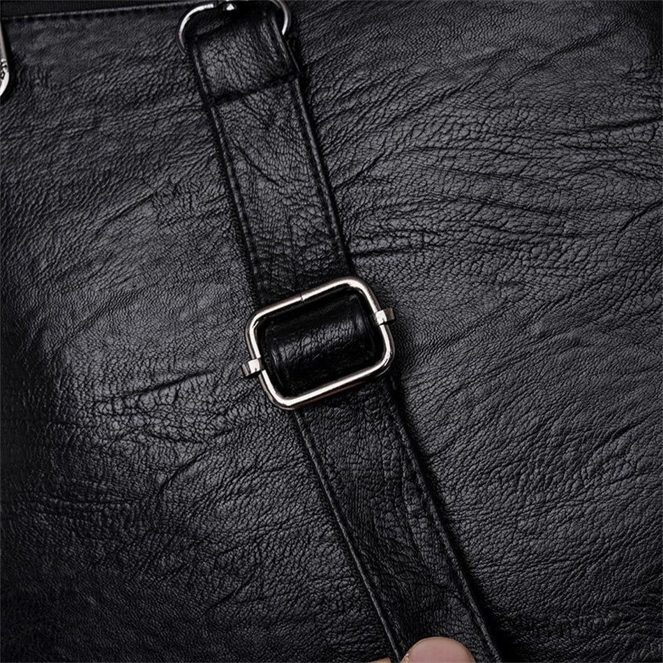 PU Leather Backpack with Refined Detail