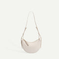 Sculpted Genuine Leather Hobo Bag