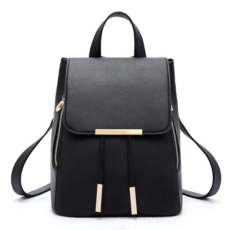 PU Leather Backpack with Everyday Detail