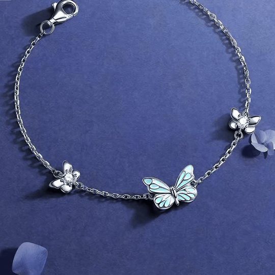 Butterfly Sterling Silver Bracelet