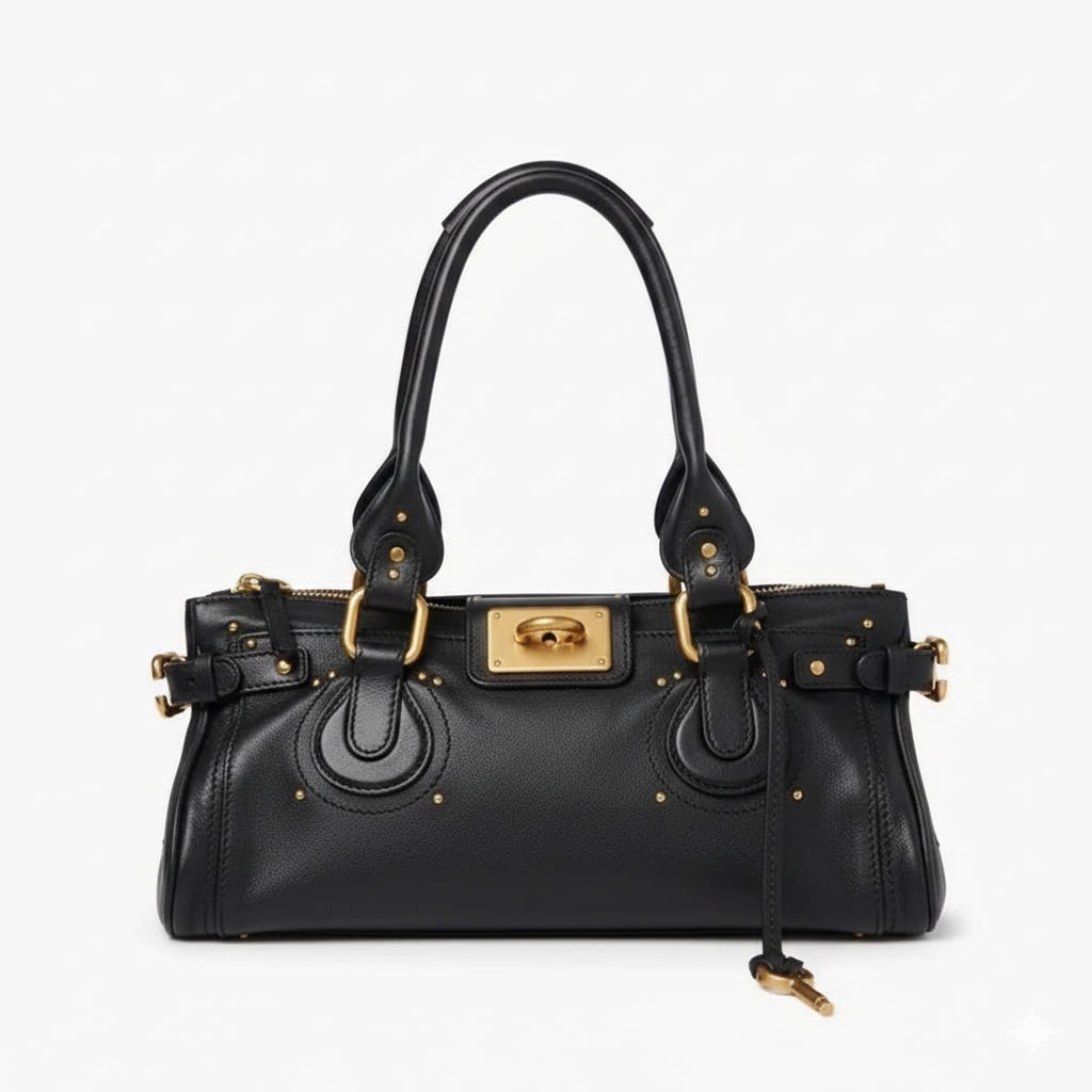 Heritage-Inspired Small Clasp Shoulder Bag