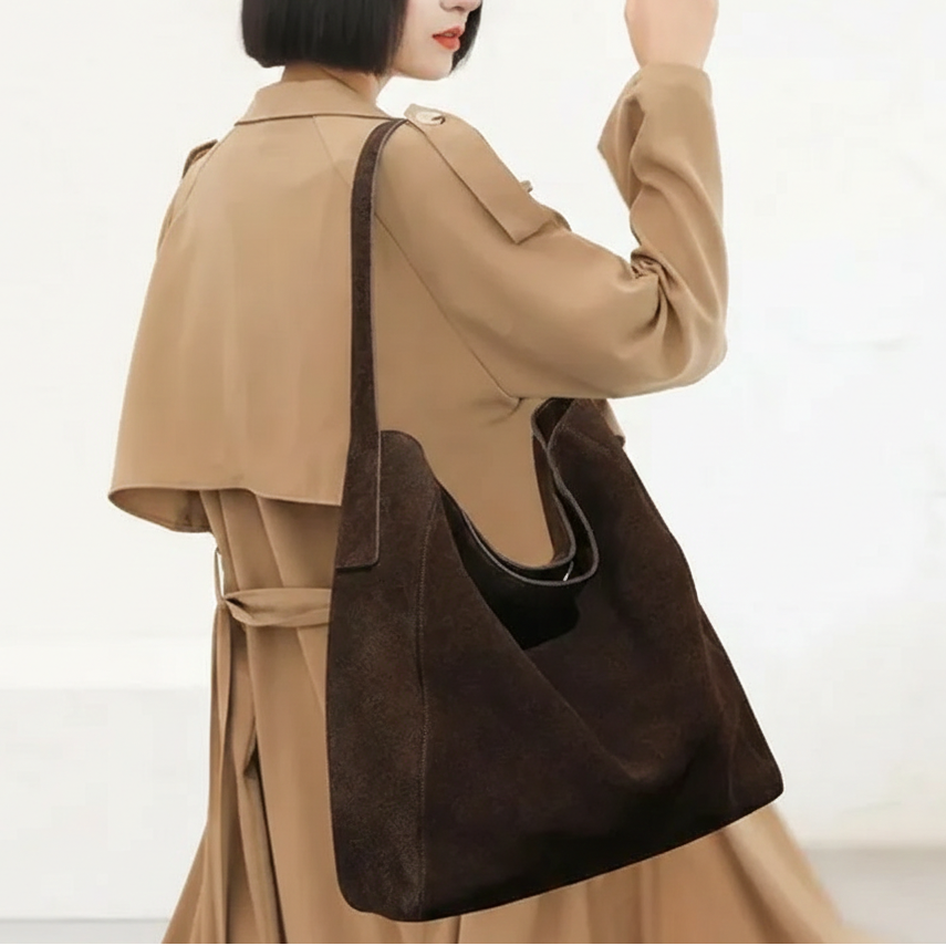 Effortless Verity Suede Shoulder Bag