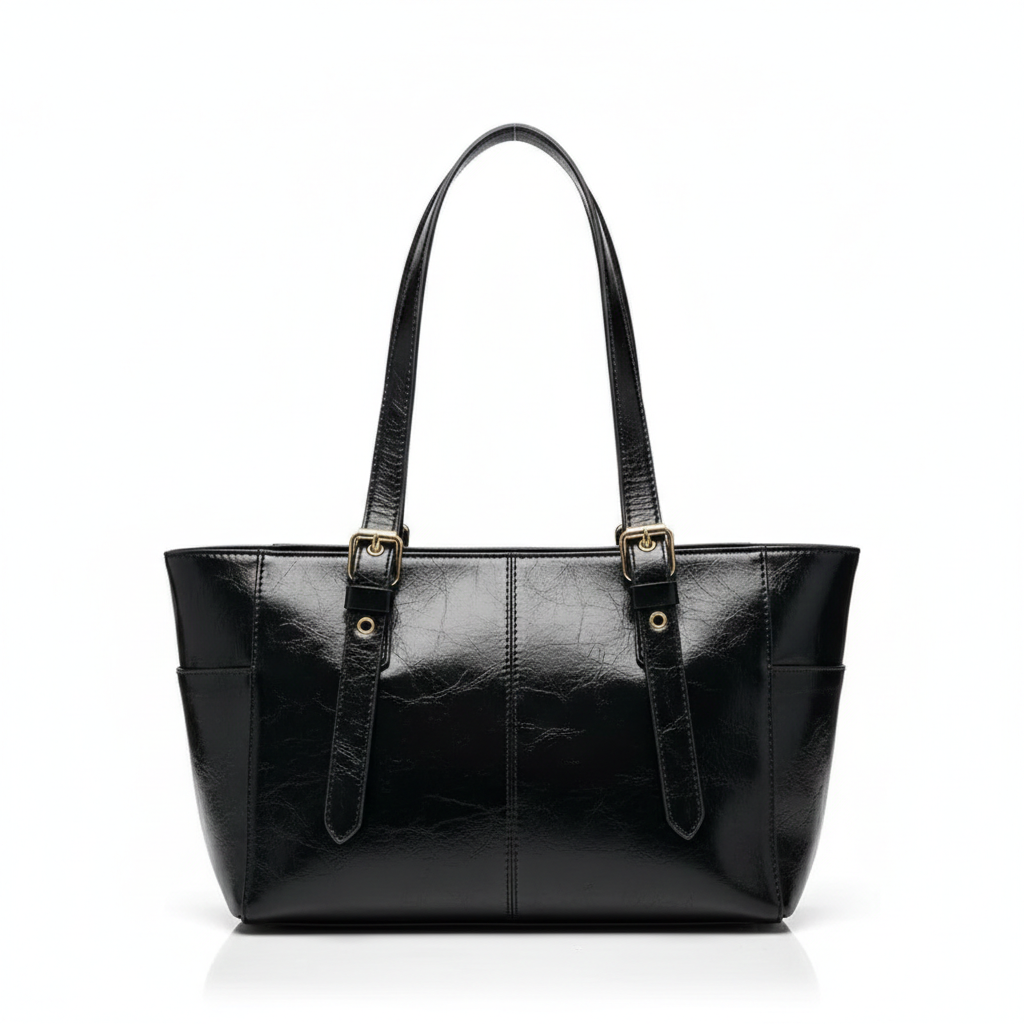 Timeless Retro Leather Tote