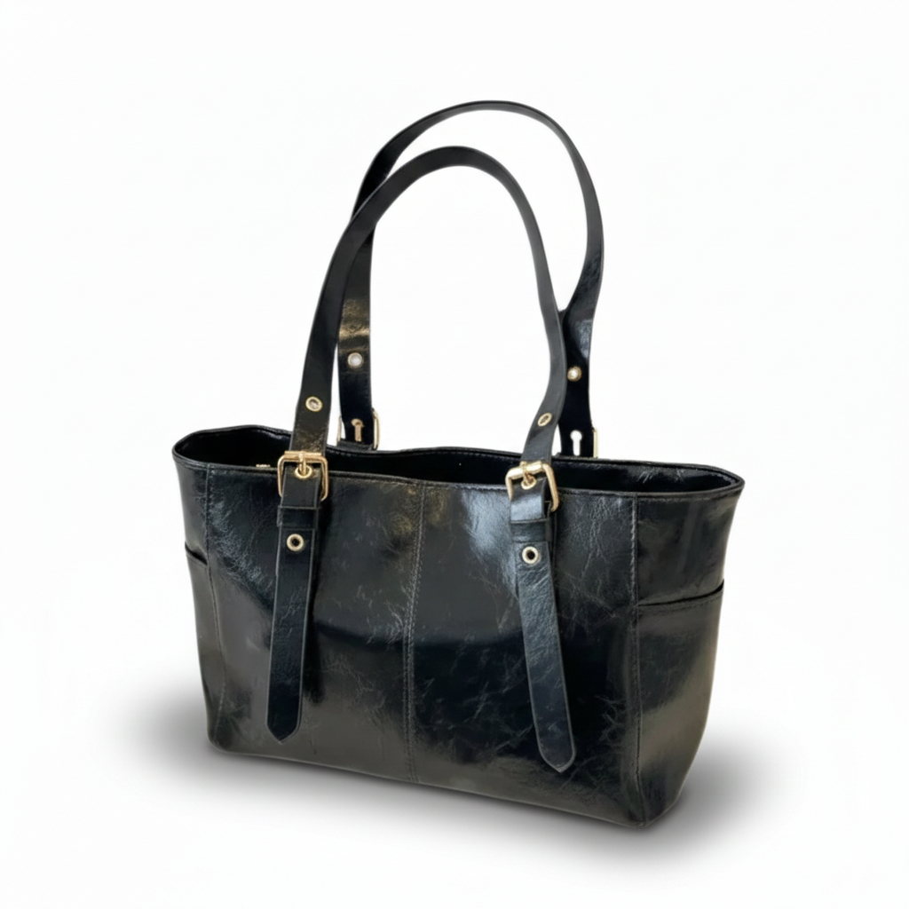 Timeless Retro Leather Tote
