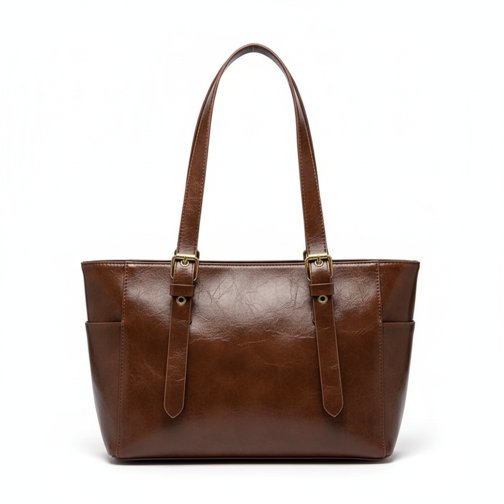Timeless Retro Leather Tote