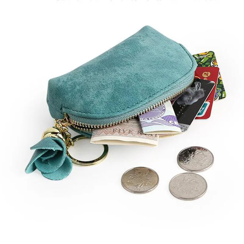 Mini Zip Leather Pouch